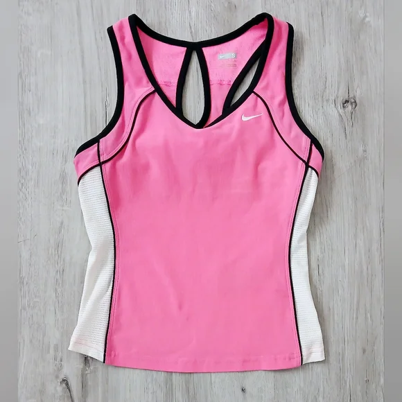 Nike Dri-Fit Performance Athletic Racerback Tank with Built in Sports Bra Small - Picture 1 of 6